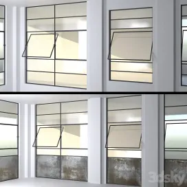 SET Steel Factory Windows wired glass wireglass